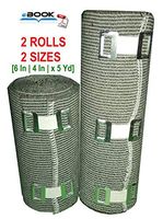 2 Sizes - High Elastic Compression Bandages | Compression Bandage wrap Rolls for Knee, Foot, Legs, Ankle, Thigh, Calf,Joints,Sprains,Strains & Venous Disorders - 6 Inch & 4 Inch x 5 Yards.-with Clips