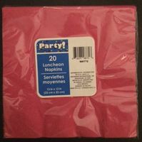 Napkins: Lucheon, Beverage & Guest (13", Hot Pink)
