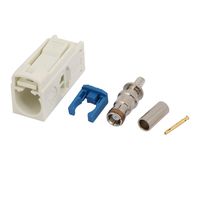 uxcell FAKRA-B 0 6GHz 50 Ohm SH- Link RF Adapter White for RG174 Cable