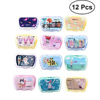 Milisten 2PC Contact Lenses Case Lenses Care Box Plastic Cleaning Case Holder Organizer Beauty Care Boxes with Mirror Tweezer for Women Girls Home Travel