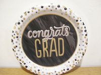 Spritz Dinner Paper Plates Graduation Party Congrats Grad