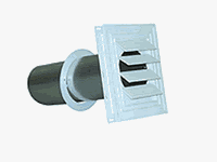 VENT HOOD FOR VINYL/STUCCO WHT