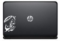 Horse Head Jump Vinyl Decal Sticker for Computer MacBook Laptop Ipad Electronics Home Window Custom Walls Cars Trucks Motorcycle Automobile and More (White)