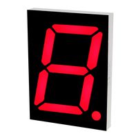 uxcell Common Anode 10 Pin 1 Bit 7 Segment 4.8 x 3.54 x 0.59 Inch 4 inches Red LED Display Digital Tube
