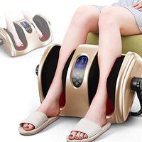 Foot Massage Machine Shiatsu Massager for Tired Feet, Legs, Calf, Plantar Fasciitis | Increases Blood Flow Circulation | W/Heat Therapy, Deep Kneading,Gold