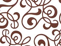Classic Print Cello Rolls - 30"x100' Allegro Chocolate Cello Roll 1.0 mil (3 Rolls) - WRAPS-CR30AC