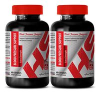 Blood Pressure Support - Blood Pressure Support - Extra Strength - Energy Boost Pills - 2 Bottles (120 Capsules)