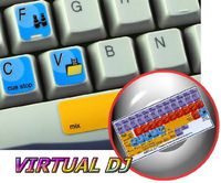 VIRTUAL DJ KEYBOARD STICKER FOR DESKTOP, LAPTOP AND NOTEBOOK