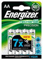 ENERGIZER 635429 Rechargeable Battery, Extreme, Pack of 4, Nickel Metal Hydride, 2400 mAh, 1.2 V, AA