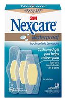 Nexcare Waterproof Advanced Healing, Hydrocolloid Bandages, Assorted Sizes, 10Count