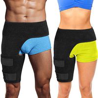 Hip Brace Thigh Compression Sleeve – Hamstring Compression Sleeve & Groin Compression Wrap for Hip Pain Relief. Support for Hip Replacements, Sciatica, Quad Muscle Strains Fits Both Legs (SM/Right