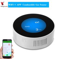 Yobang Seurity WiFi Wireless APP Remote Control LCD Household Security Combustible Gas Leak Sensor Detector Natural Gas Alarm