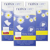Natracare Normal Wrapped Panty Liners, 18 Count, 3 Pack (54 Liners Total)