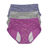 Youc-US Women Menstrual Period Panties Menstrual Underwear Jacquard Easy Clean Panties US Size XXS-4XL/11