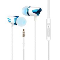 Meflying Line Control 3.5mm Plug in-Ear TPE Wire Subwoofer Sweatproof Earphones