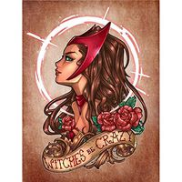 Ecurson Diamond Painting,Beautiful Girl &Beast，Full Drill Point Drill 30X40CM Embroidery Paintings Rhinestone Pasted DIY Diamond Painting Cross Stitch