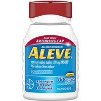 Aleve Arthritis Cap Pain Relief Gel Caps, Naproxen Sodium 220 Mg, Pain Reliever, Fever Reducer & Headache Relief, 160 Count