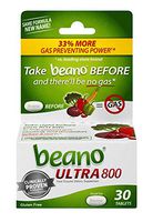 Beano Food Enzyme Dietary Supplement- 30 Tablets, Pack of 6