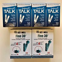 GET•WELL Fine 30g Universal Twist Lancets 200 Ct. - Made in Canada ! 200 Ct. Embrace Talk Blood Glucose Test Strips
