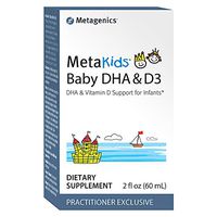 Metagenics MetaKids® Baby DHA & D3 2 fl oz (60 mL), DHA & Vitamin D Support for Infants, 60 Servings - Non-GMO and Gluten Free