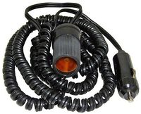 12' Curly Cord Automotive Lighter Plug Extension