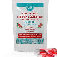 Pure Hemp Lozenge for Pain Relief, Increase Focus, Anxiety Relief, and Stress Relief, Sleep Aid and Calm Mood, Pure Vegan and Organic Oil Extract, Natural Watermelon 500mg Made in America