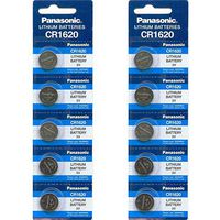 PANASONIC BATTERIES CR1620 BATTERY, LITHIUM, 3V, COIN CELL (10 pieces)