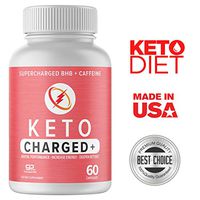Keto Charged Pill - Keto Pill w/goBHB and Caffeine for Increased Weight Loss, Energy and Focus - 2 Bottles (120 Capsules)