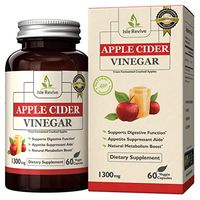 Isle Revive Premium Apple Cider Vinegar Pills – 1300mg Natural Dietary Supplement for Digestive Function, Appetite Suppression and Metabolism Booster (60 Capsules, 30 Day Supply)