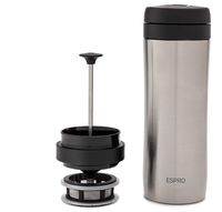 Espro 5012T-BS Travel Coffee Press, 12 oz, Brushed Stainless