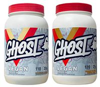 Ghost 100% Vegan Plant Based Protein Powder Variety Packs (1x Pancake Batter / 1x Peanut Butter)