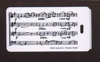 Music Treasures Co. Music Score Luggage Tag Pack of 3