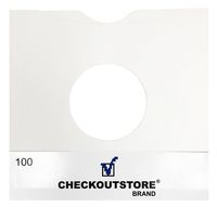 CheckOutStore (200) Paper Record Inner Sleeves with Hole for 10" Vinyl Records (Standard)