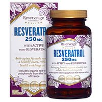Reserveage, Resveratrol 250 mg, Antioxidant Supplement for Heart and Cellular Health, Supports Healthy Aging, Paleo, Keto, 120 capsules (120 servings)