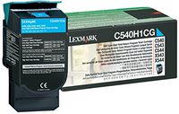 Lexmark C540H1CG C540 C543 C544 C546 X543 X544 X548 Toner Cartridge (Cyan) in Retail Packaging
