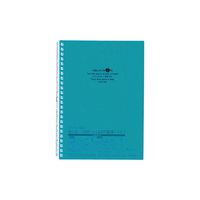 LIHIT LAB. Refillable Notebook (Journal), Lined Paper, 8.3 x 6.1 inches, Blue Green (N1658-28)