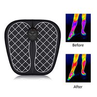 JSYCD EMS Legs Feet Blood Circulation Machine, Automatic Feet Acupuncture Shiatsu Stimulator Intelligent Foot Massage Instrument for Promoting Blood Circulation