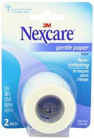 Nexcare Gentle Paper Tape, Hypoallergenic, Tears Easily, 2 Inches X 10 Yard Roll