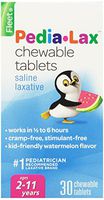 Pedia-Lax Children's Saline Laxative Chewable Tablets, Watermelon, 30 Count