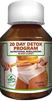 New Amazing Formula for Detoxification. 20 Day Detox Program – This is NOT A Diet! 120 Organic Herbal Tablets (500 mg Each)
