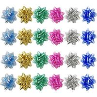 Allgala 24-pc 3" Everyday Gift Wrapping Bows 6-Color Assorted