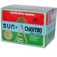 Sun Chlorella A Tablets - 500 mg - 600 Tablets