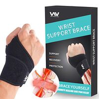 Wrist Brace for Carpal Tunnel, Adjustable Wrist Support Brace for Arthritis and Tendinitis, Wrist Compression Wrap for Pain Relief, Suitable for Both Right and Left Hands