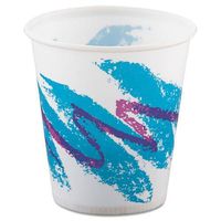 SOLO R3J Jazz Waxed Paper Cold Cups, 3oz, Rolled Rim, 100/Bag, 50 Bags/Carton