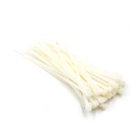 Baomain 7 Inch Self Locking Nylon Cable Zip Ties 3 mm Width Tensile Strength 18LBS/8KGS White 100-Pack