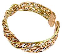 Solid Copper Womens Magnetic Cuff Bracelet Dina Medium with Gift Box