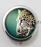 BlackKey Animal Leopard 3-Compartment Decorative Pocket Gift Box Case Organizer for Pill, Color 1 -1809