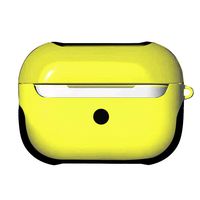 for New AirPods Pro Case, JKRED TPU + PC Color Matching Protective Skin Case Cover for Apple AirPods Pro 2019 Wireless Charging Box (Yellow)