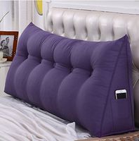 Cushion Tatami Lumbar pad Solid Color Bedside Triangle Pillow, Sofa backrest, Bed Soft Case Waist Back pad Home DecorationA+ (Color : #4, Size : 5050cm)