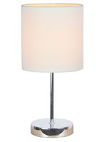 Simple Designs LT2007-WHT Mini Basic Table Lamp, White